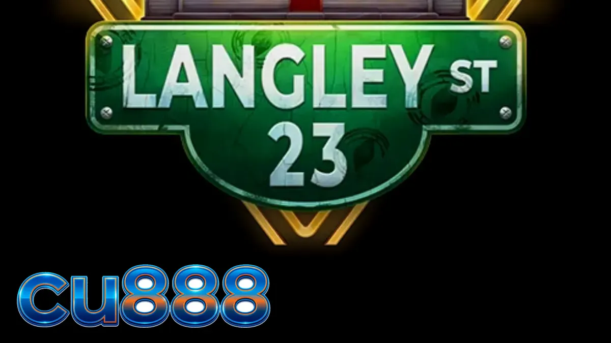 Tampilan layar permainan slot Langley Street 23 dengan elemen misteri dan konspirasi.